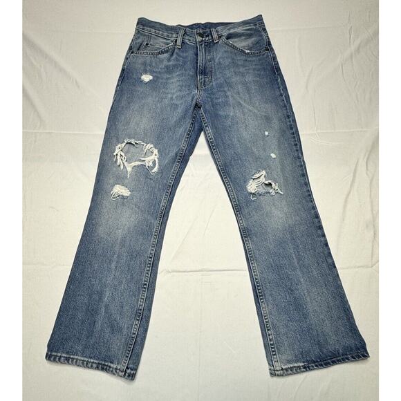 Levis 517 Women's Straight Leg Distressed Crop Jeans - Size 28x26.5 - Picture 1 of 8